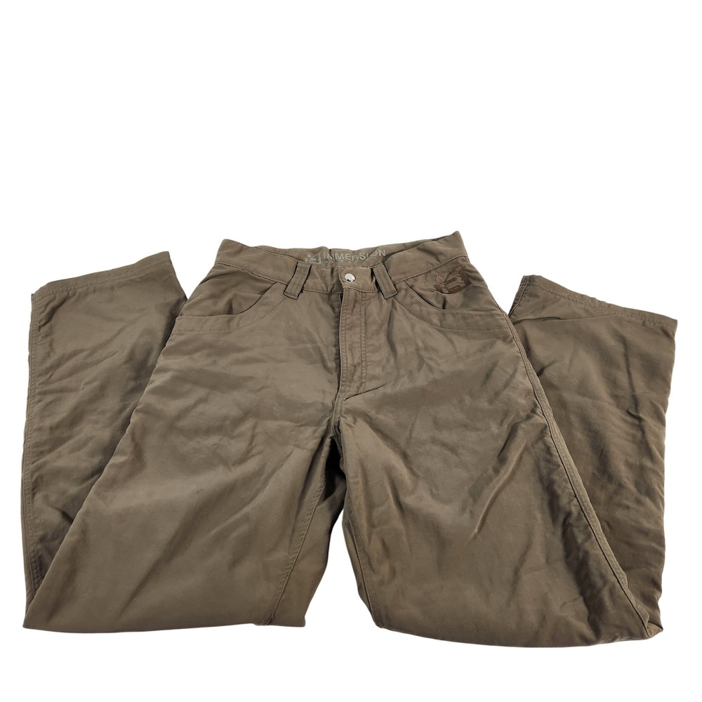 Immersion Research Mens 30 Fleece‎ Lined Nylon Outdoor Pants Brown Hiking Kayak